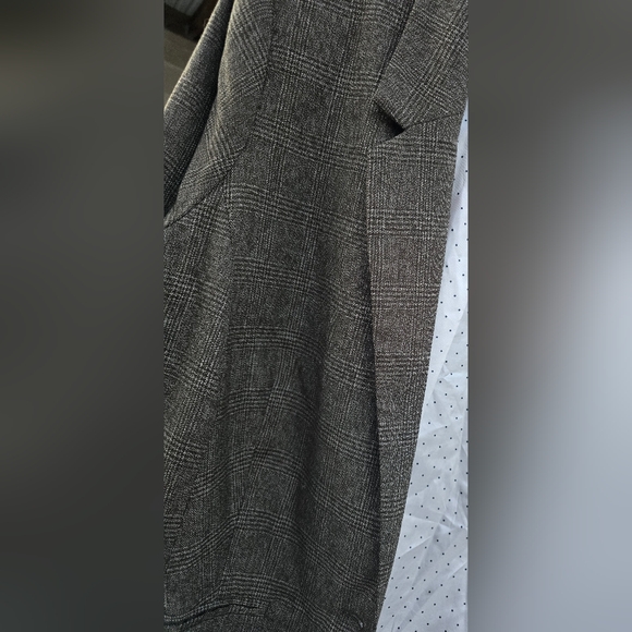 KENSIE Rebekah Textured Plaid Women's Blazer Jacket Plus Size 1X Olive & Blk NWT - Picture 10 of 16